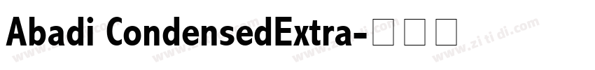 Abadi CondensedExtra字体转换